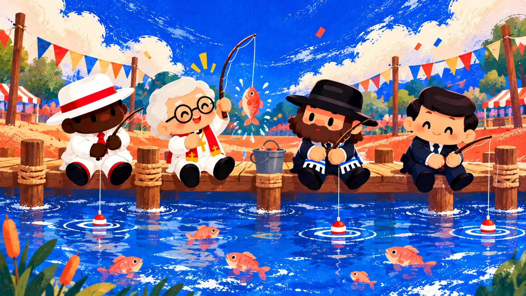 Ilustração do jogo Pescaria